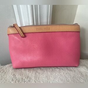 Dooney & Bourke Pink Leather Pouch EUC